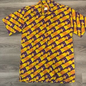 Sugar Daddy Men’s Short Sleeve Button Down Shirt Size Medium